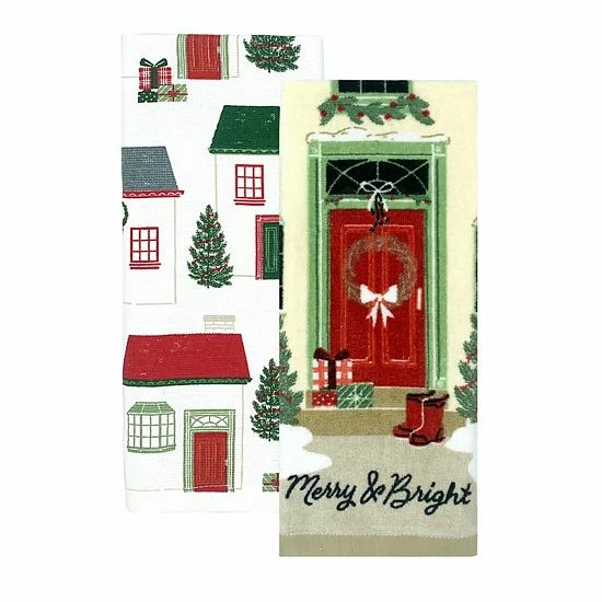St. Nicholas Square® Front Door Kitchen Towel 2-pk. 1 St. Nicholas Square® Front Door Kitchen Towel 2-pk.