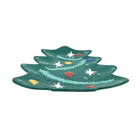 St. Nicholas Square® Memory Lane Christmas Tree Serving Platter 2 St. Nicholas Square® Memory Lane Christmas Tree Serving Platter - Image 2