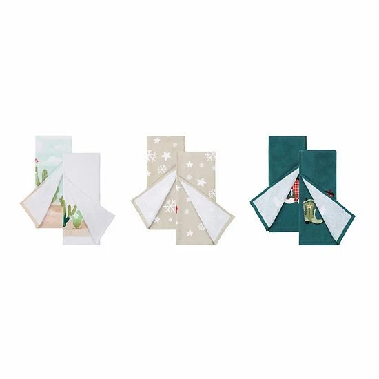 St. Nicholas Square® Texas Holiday Kitchen Towel 6-pk. 2 St. Nicholas Square® Texas Holiday Kitchen Towel 6-pk. - Image 2