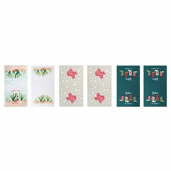 St. Nicholas Square® Texas Holiday Kitchen Towel 6-pk. 3 St. Nicholas Square® Texas Holiday Kitchen Towel 6-pk. - Image 3