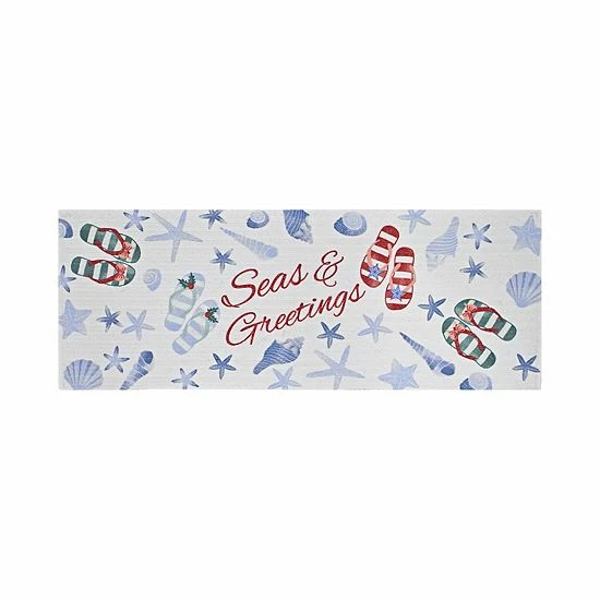 St. Nicholas Square® Seas & Greetings Table Runner - 36" 1 St. Nicholas Square® Seas & Greetings Table Runner - 36"
