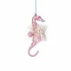 St. Nicholas Square® Pink Fringe Seahorse Ornament