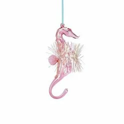 St. Nicholas Square® Pink Fringe Seahorse Ornament