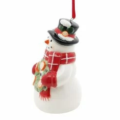 St. Nicholas Square® Ceramic Snowman Ornament -St. Nicholas Square Shop unnamed file 1978