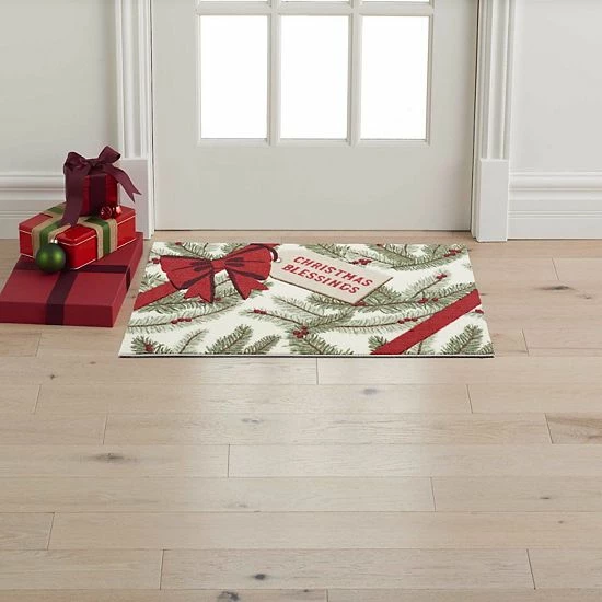 St. Nicholas Square® Christmas Blessings Holiday 19.5'' X 30'' Accent Rug 2 St. Nicholas Square® Christmas Blessings Holiday 19.5'' X 30'' Accent Rug - Image 2