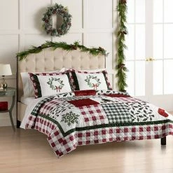 St. Nicholas Square® Holiday Patchwork Quilt Set With Shams -St. Nicholas Square Shop unnamed file 2