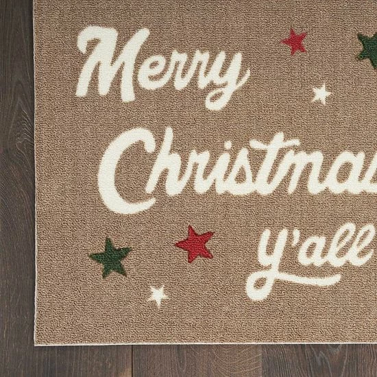 St. Nicholas Square® Merry Christmas Y'all Holiday 19.5'' X 30'' Accent Rug 3 St. Nicholas Square® Merry Christmas Y'all Holiday 19.5'' X 30'' Accent Rug - Image 3