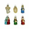 St. Nicholas Square® Glass Nativity Mini Christmas Ornament 6-pack Set