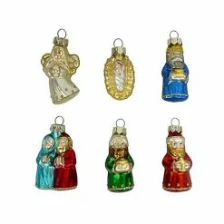 St. Nicholas Square® Glass Nativity Mini Christmas Ornament 6-pack Set