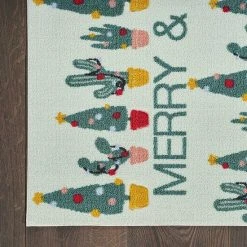St. Nicholas Square® Cactus Merry & Bright Holiday 19.5'' X 30'' Accent Rug -St. Nicholas Square Shop unnamed file 2063