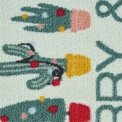 St. Nicholas Square® Cactus Merry & Bright Holiday 19.5'' X 30'' Accent Rug -St. Nicholas Square Shop unnamed file 2066