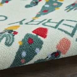 St. Nicholas Square® Cactus Merry & Bright Holiday 19.5'' X 30'' Accent Rug -St. Nicholas Square Shop unnamed file 2067
