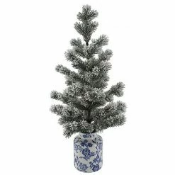 St. Nicholas Square® Artificial Flocked Tree Floor Decor