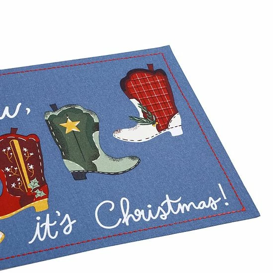 St. Nicholas Square® Yeehaw Christmas Placemat 2 St. Nicholas Square® Yeehaw Christmas Placemat - Image 2