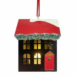 St. Nicholas Square® LED Black House Christmas Ornament