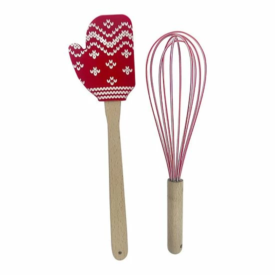 St. Nicholas Square® Yuletide 2-pc. Mitten Spatula & Whisk Set 1 St. Nicholas Square® Yuletide 2-pc. Mitten Spatula & Whisk Set