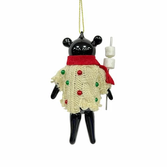 St. Nicholas Square® Bear Roasting Marshmallow Christmas Ornament 2 St. Nicholas Square® Bear Roasting Marshmallow Christmas Ornament - Image 2