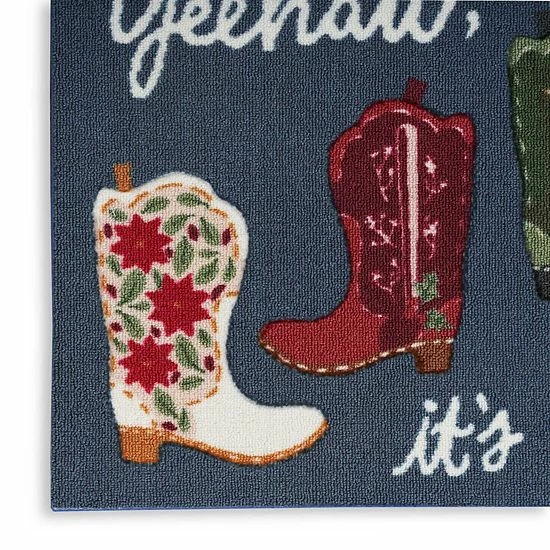 St. Nicholas Square® Yeehaw, It's Christmas Holiday 19.5'' X 30'' Accent Rug 5 St. Nicholas Square® Yeehaw, It's Christmas Holiday 19.5'' X 30'' Accent Rug - Image 5