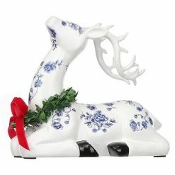 St. Nicholas Square® Sitting Deer With Wreath -St. Nicholas Square Shop unnamed file 2239