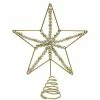 St. Nicholas Square® Iron Wire Star With Pinewood Beads Tree Topper