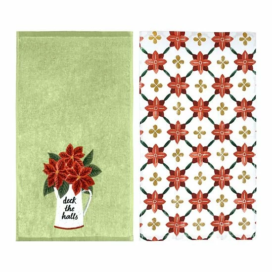 St. Nicholas Square® Deck The Halls Kitchen Towel 2-pk. 3 St. Nicholas Square® Deck The Halls Kitchen Towel 2-pk. - Image 3