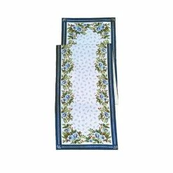 St. Nicholas Square® Long Winter Floral Border Table Runner - 72"