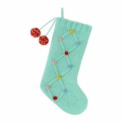 St. Nicholas Square® Memory Lane Knit Pom Stocking