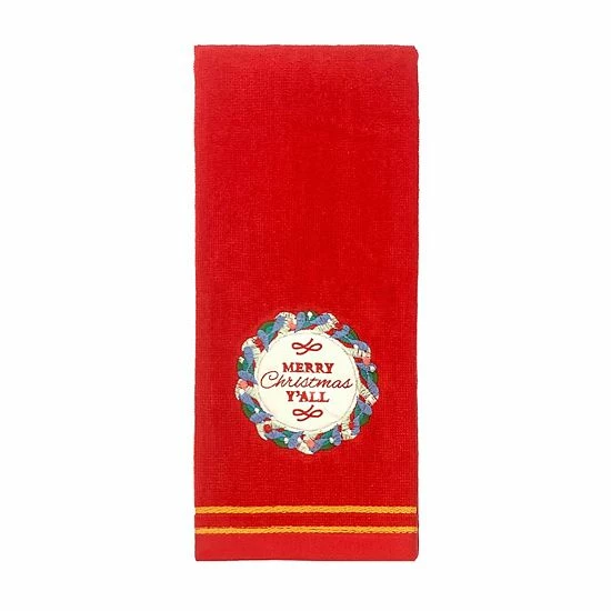 St. Nicholas Square® Southern Merry Christmas Y'All Hand Towel 1 St. Nicholas Square® Southern Merry Christmas Y'All Hand Towel