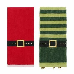 St. Nicholas Square® Holiday Season Hand Towel 2-pack Set Green Hats -St. Nicholas Square Shop unnamed file 244