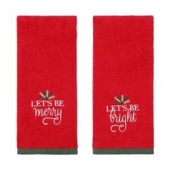 St. Nicholas Square® Holiday Season Hand Towel 2-pack Set Green Hats -St. Nicholas Square Shop unnamed file 246