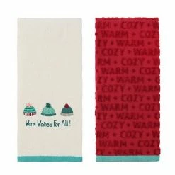 St. Nicholas Square® Holiday Season Hand Towel 2-pack Set Green Hats -St. Nicholas Square Shop unnamed file 247