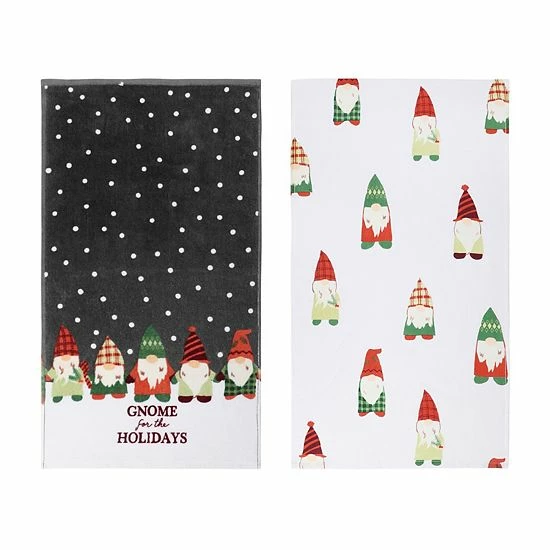 St. Nicholas Square® Holiday Gnome Kitchen Towel 2-pk. 3 St. Nicholas Square® Holiday Gnome Kitchen Towel 2-pk. - Image 3