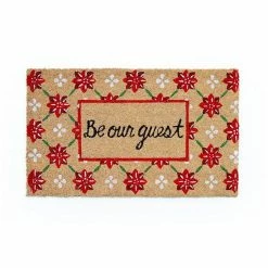 St. Nicholas Square® Be Our Guest 18'' X 30'' Coir Doormat