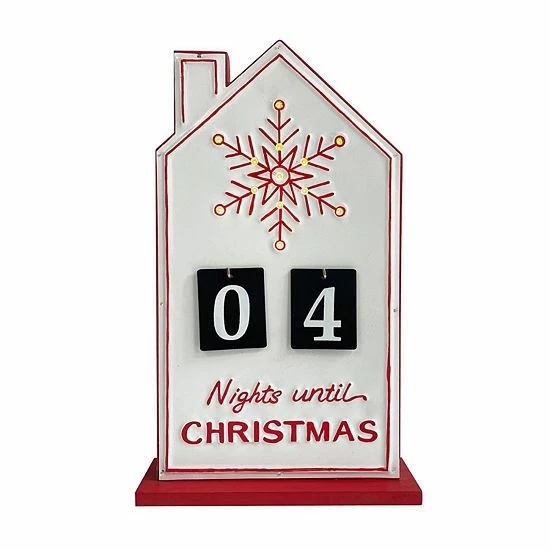 St. Nicholas Square® LED Enamel Metal Christmas Countdown Calendar Decor 1 St. Nicholas Square® LED Enamel Metal Christmas Countdown Calendar Decor