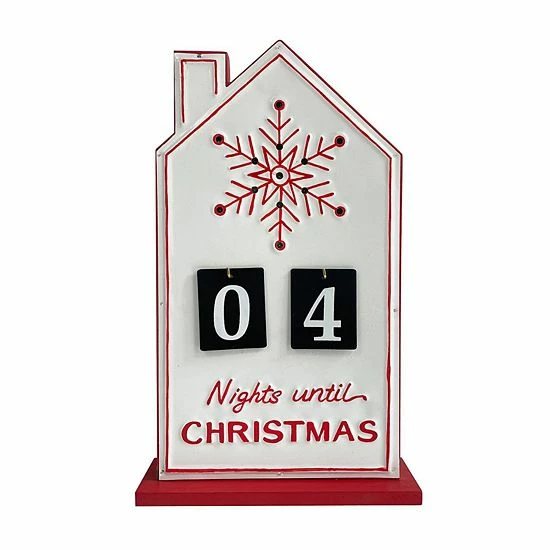 St. Nicholas Square® LED Enamel Metal Christmas Countdown Calendar Decor 2 St. Nicholas Square® LED Enamel Metal Christmas Countdown Calendar Decor - Image 2