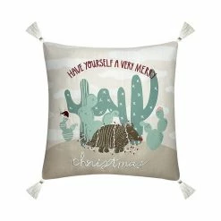St. Nicholas Square® Festive Armadillo Throw Pillow