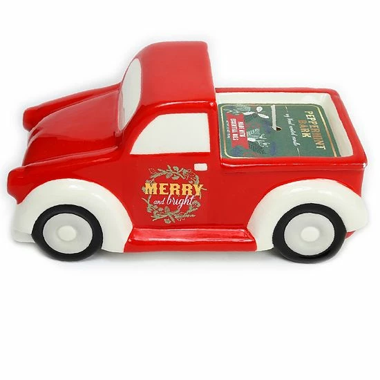 St. Nicholas Square® Merry & Bright Truck Candle Table Decor 1 St. Nicholas Square® Merry & Bright Truck Candle Table Decor