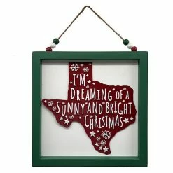 St. Nicholas Square® Texas Shape Christmas Wall Decor