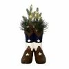 St. Nicholas Square® Texas Botanical Cowboy Boot LED Table Decor