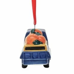 St. Nicholas Square® Ceramic Orange Truck Ornament -St. Nicholas Square Shop unnamed file 2682