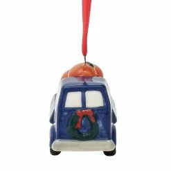 St. Nicholas Square® Ceramic Orange Truck Ornament -St. Nicholas Square Shop unnamed file 2683