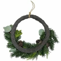 St. Nicholas Square® Asymmetrical Artificial Holly Berry Wreath -St. Nicholas Square Shop unnamed file 2686