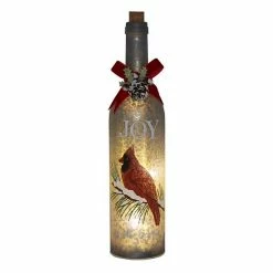 St. Nicholas Square® Joy Cardinal Wine Bottle Light-Up Table Decor