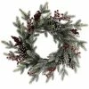 St. Nicholas Square® Flocked Artificial Pine Berry Wreath