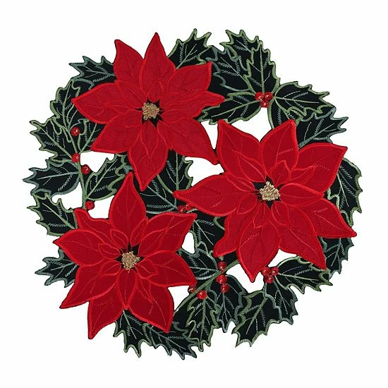 St. Nicholas Square® Cut-Out Poinsettia Placemat 1 St. Nicholas Square® Cut-Out Poinsettia Placemat