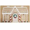 St. Nicholas Square® Gingerbread House 18'' X 30'' Coir Doormat