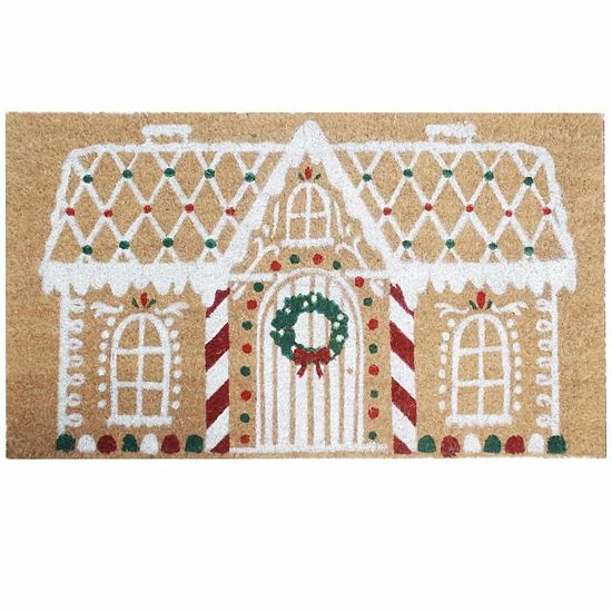 St. Nicholas Square® Gingerbread House 18'' X 30'' Coir Doormat 1 St. Nicholas Square® Gingerbread House 18'' X 30'' Coir Doormat