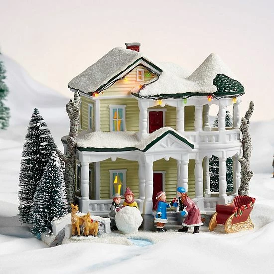 St. Nicholas Square® Village White Christmas House 2 St. Nicholas Square® Village White Christmas House - Image 2