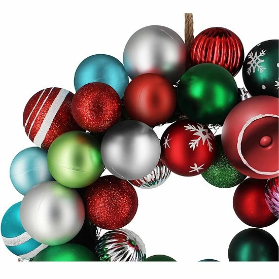 St. Nicholas Square® Shatterproof Christmas Ornament Wreath 3 St. Nicholas Square® Shatterproof Christmas Ornament Wreath - Image 3