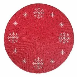 St. Nicholas Square® Embroidered Snowflake Placemat
